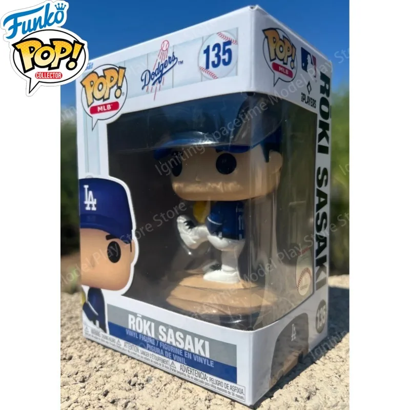 Funko Pop Original MLB Rōki Sasaki #135 Los Angeles Dodgers Pitcher Collectible Vinyl Figure Collectible Model Ornaments