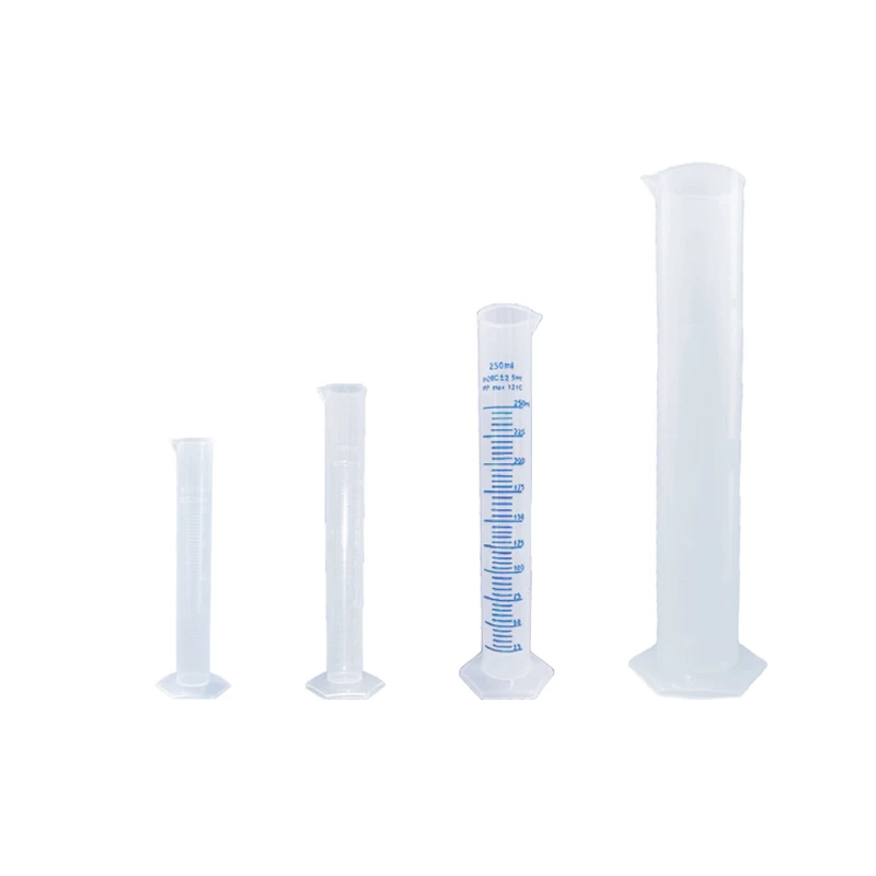 1pcs 50/100/250/1000ML Plastic Measuring Cylinder Laboratory Liquid Measurement Graduated Tube Tool Plastic Chemistry Instrumen