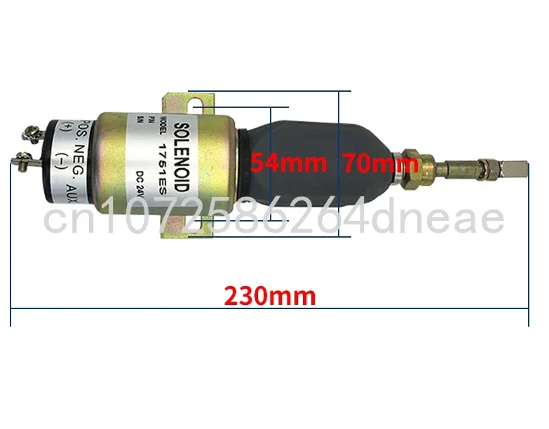 Diesel Generator Shutdown Flameout Solenoïde Klep Vlamversneller 1751 Schakelaar Start Controller 12V /24V.