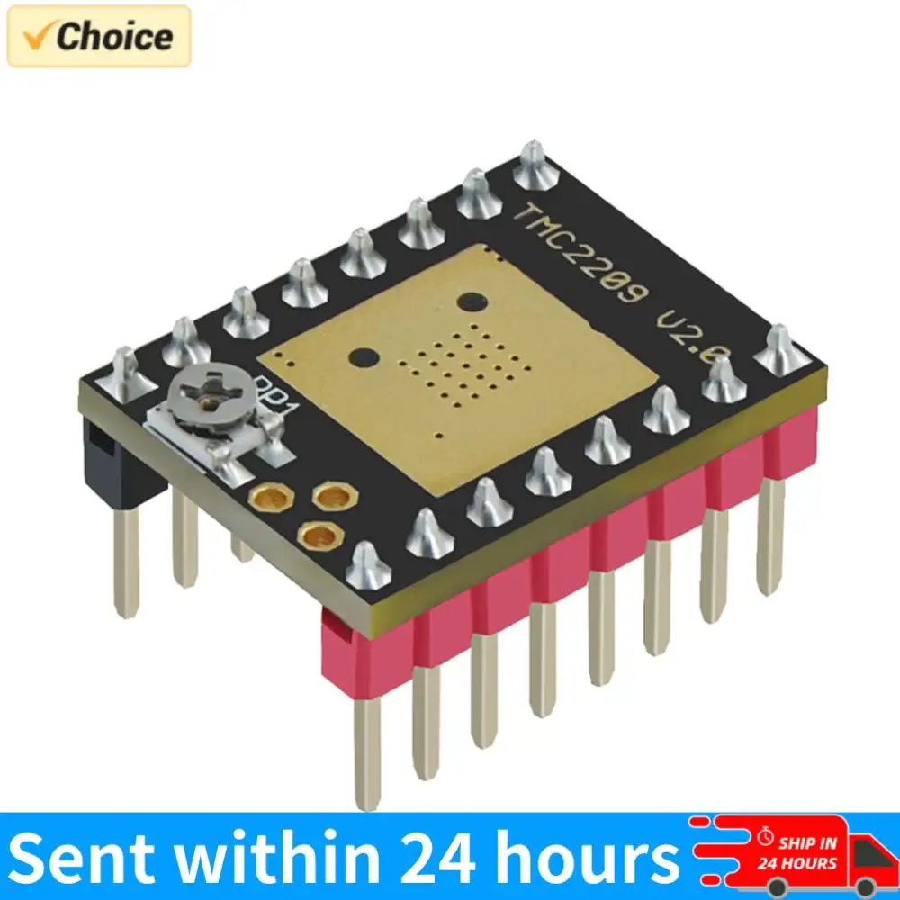 

TMC2209 V2.0 Stepper Motor Driver UART 2.5A Peak Stepstick Silent Driver Support Step/Dir and Uart Mode 3D Printer Accessories
