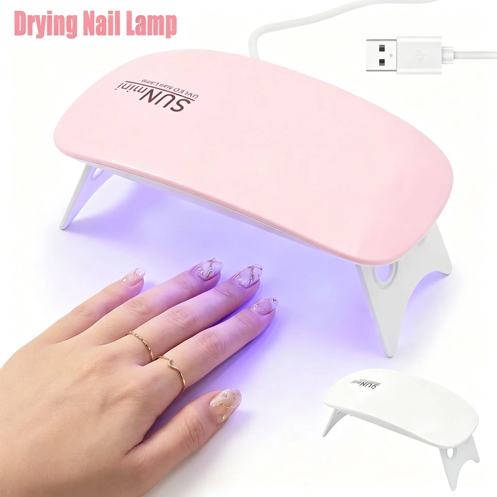 UV Nail Polish Lamp Nail Dryer Desk Drying Nail Lamp Tool Gel Polish Curing Light LED Light Home DIY Nail Art Tools Accessories