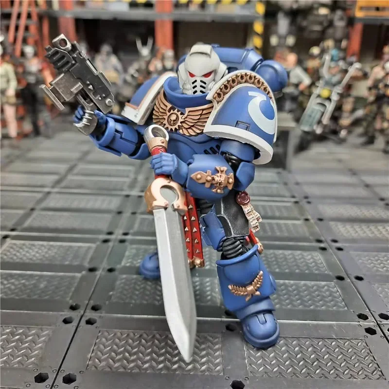 JOYTOY 1/18 Figurka Akcji Primaris Assault Veteran Intercessor Anime Figurka Model Zabawki Kolekcja Ozdoby Prezent Dostępny