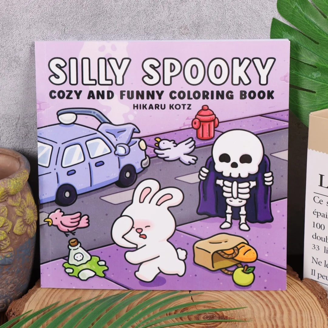 

Spooky Christmas: Cute Coloring Book for Adults and Teens with Adorable Characters and Cozy Holiday Scenes for Relaxatio