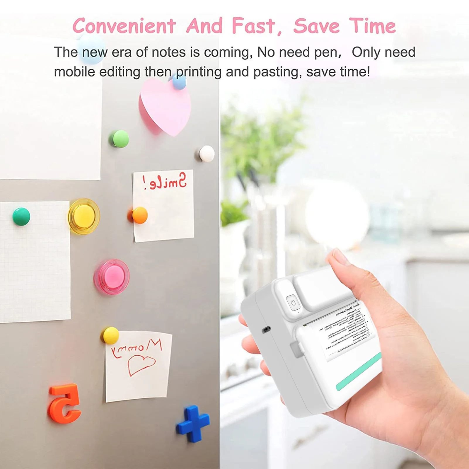 Mini imprimante thermique Portable 200DPI, papier Photo de poche pour utilisation avec application sans fil, dents bleues, cadeaux pour étudiants