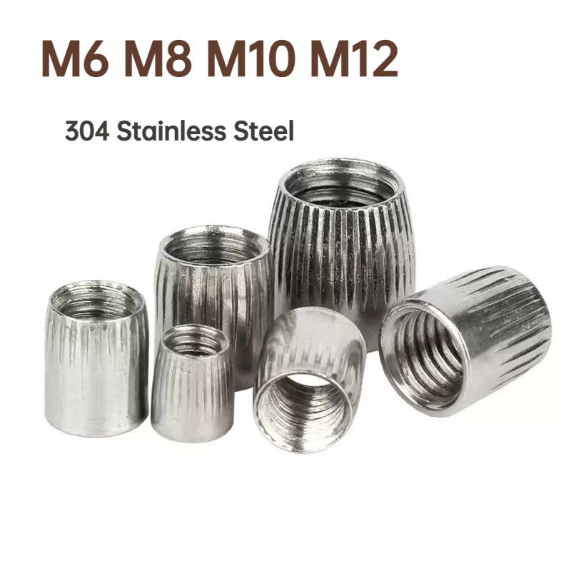 

Коническая гайка из нержавеющей стали 304, конусная гайка с накаткой M6 M8 M10 M12, коническая винтовая крышка