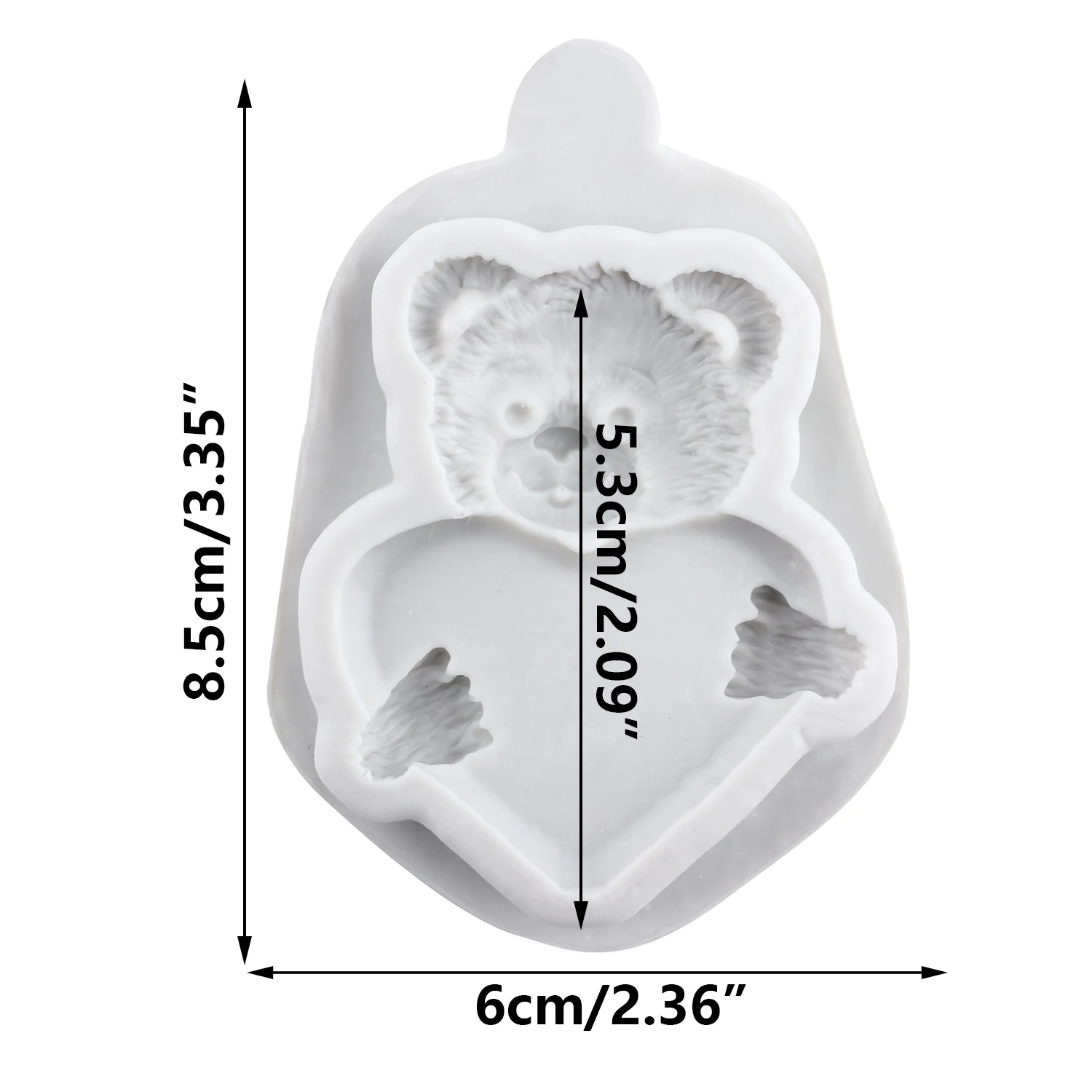 Bear Silicone Molds Love Bear Fondant Cake Decorating Tools Cupcake Topper Candy Craft Gum Paste Polymer Clay