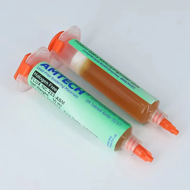 100% Original AMTECH NC-559-ASM 10cc Flux No Clean Flux for Soldering SMD BGA Reballing Soldering Welding Flux Solder Paste