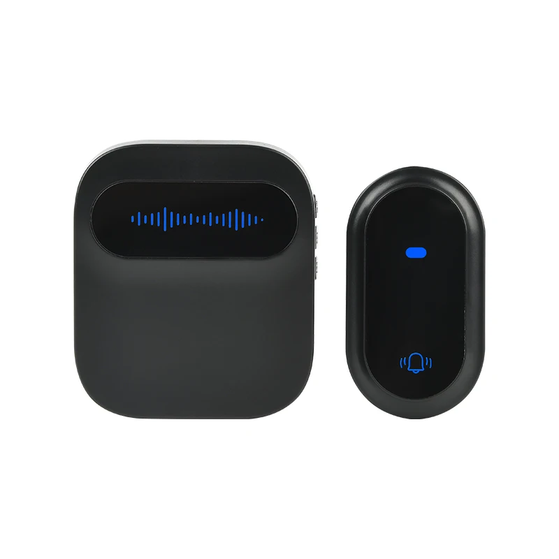 Sem fio Home Bem-vindo Smart Doorbell, Self-Powered, IP68 impermeável, 180m remoto, UE, Reino Unido, EUA Plug, Chamada Idosos, 38 Canções