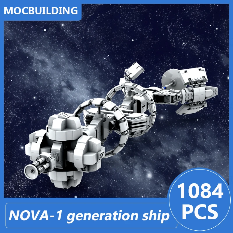 

NOVA-1 Generation Ship 1:125000 Scale Model Moc Building Blocks Space Diy Assemble Bricks Display Collection Toys Gifts 1084PCS