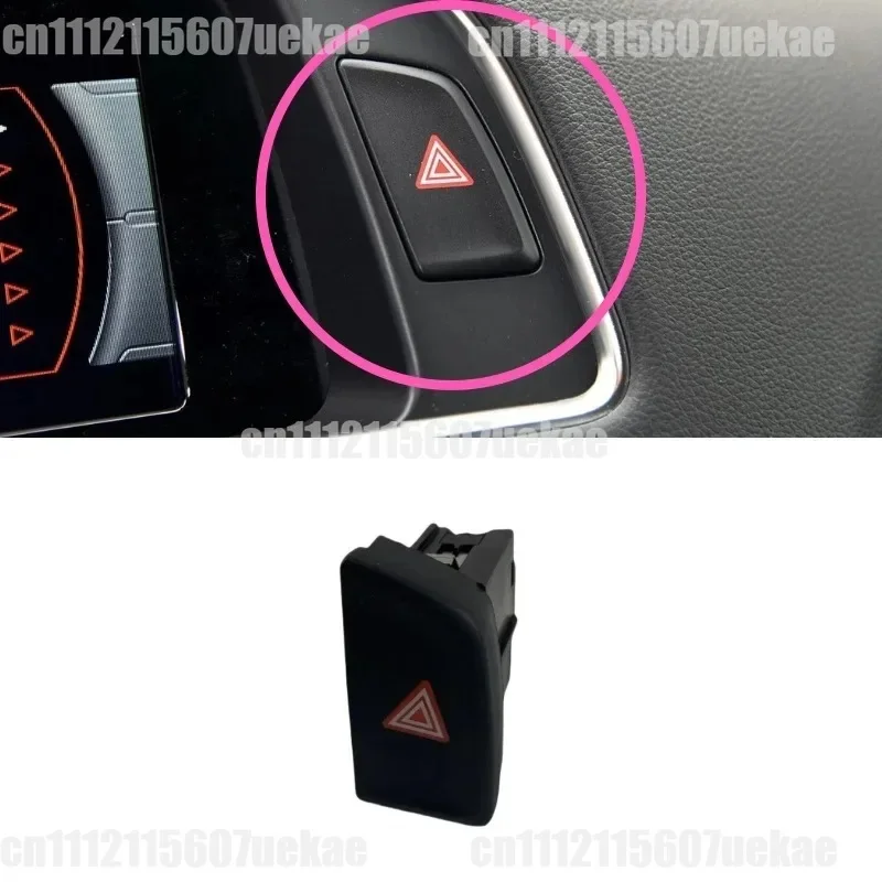For Hazard Warning Light Emergency Flasher Switch Button Compatible With Audi A4L A6L Q5 Car Dashboard Replacement Parts