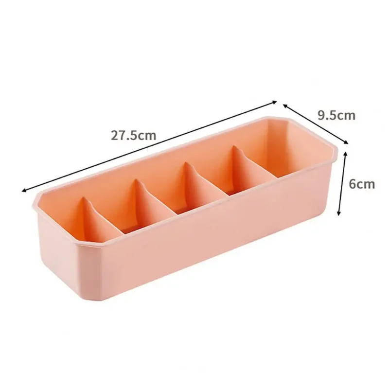 Storage Organizer Socks Storage Box Stackable Fashion Portable Bra Underwear Compartment Case for Home