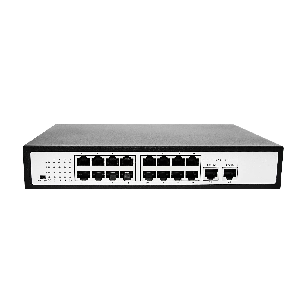 Gigabit 16 + 2poe Switch Standard 48V Monitoring Network Camera AP Power Supply