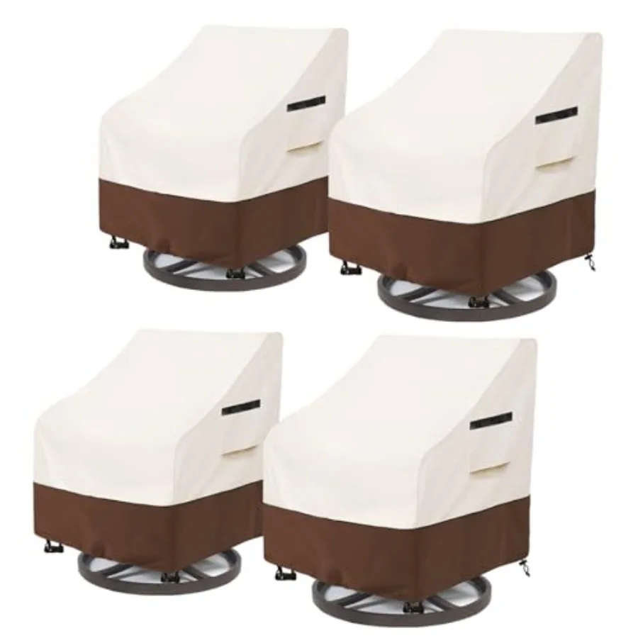 

Patio Chair Covers Waterproof Patio Furniture Covers, 33W x 37D x 38.5H Inch Outdoor Swivel 4 Pack