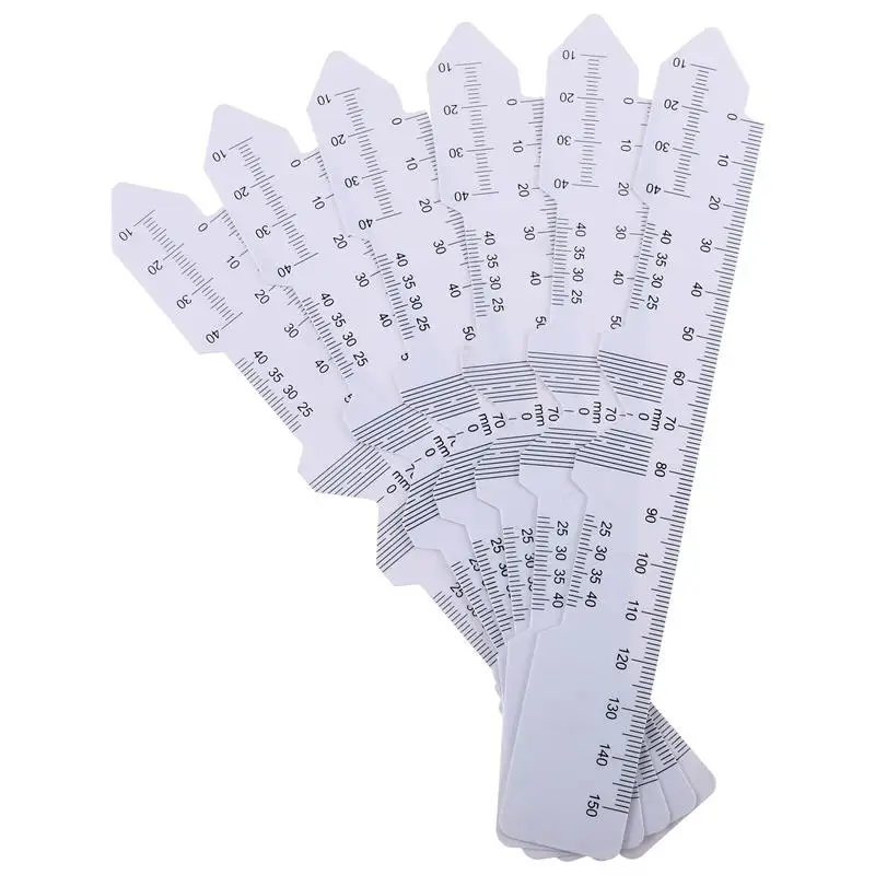 

6pcs PD Ruler Measure Optical Plastic PD Rulers Pupil Distance Meter Eye Ophthalmic Measures