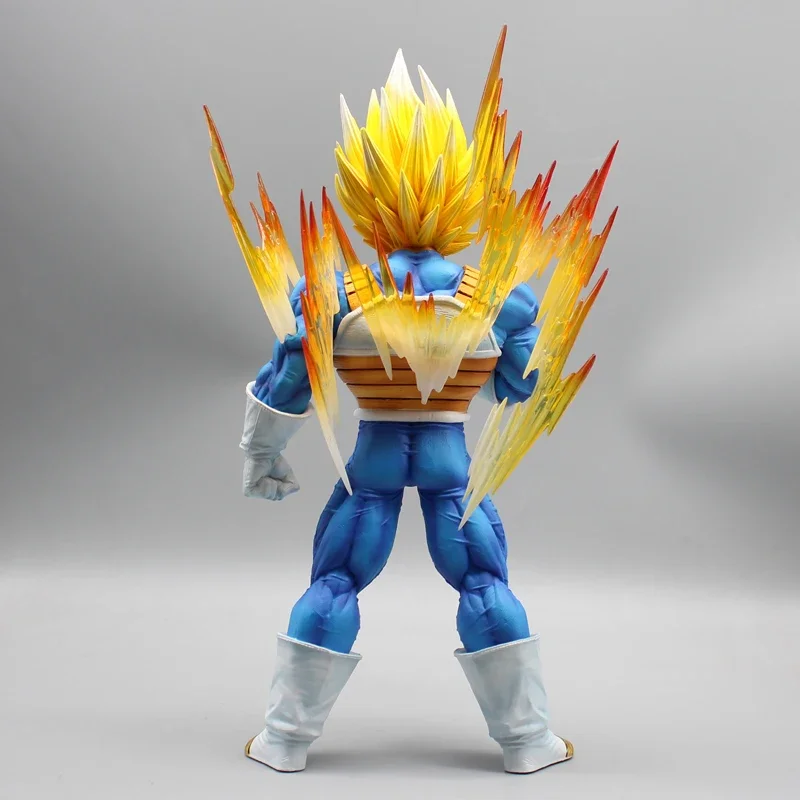 ドラゴンボールベジータ自分自身を指摘したアニメフィギュアモデル Gk 像ボーイズコレクションデスクトップ装飾飾りおもちゃギフト 31 センチメートル