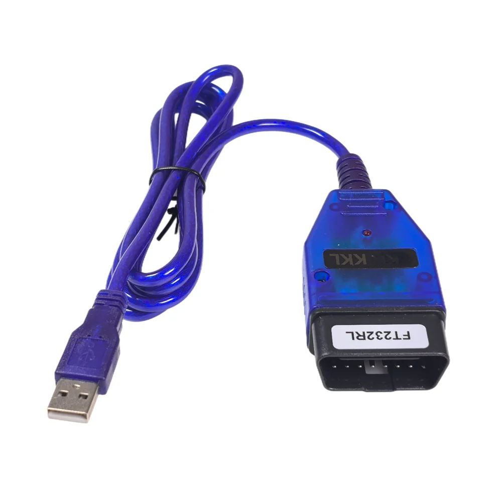 VAG409 KKL Cable With Switch OBD2 Car Diagnostic Interface Professional For VAG 409 KKL FTDI FT232RL Chip For Fiat ECU Scan Tool