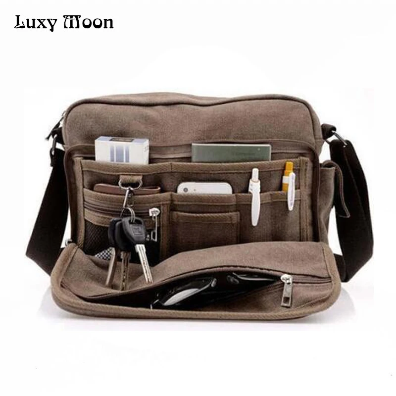 Wysokiej jakości wielofunkcyjna torba płócienna torba podróżna męska torba marki męska torba crossbody luksusowa teczka w stylu vintage w304