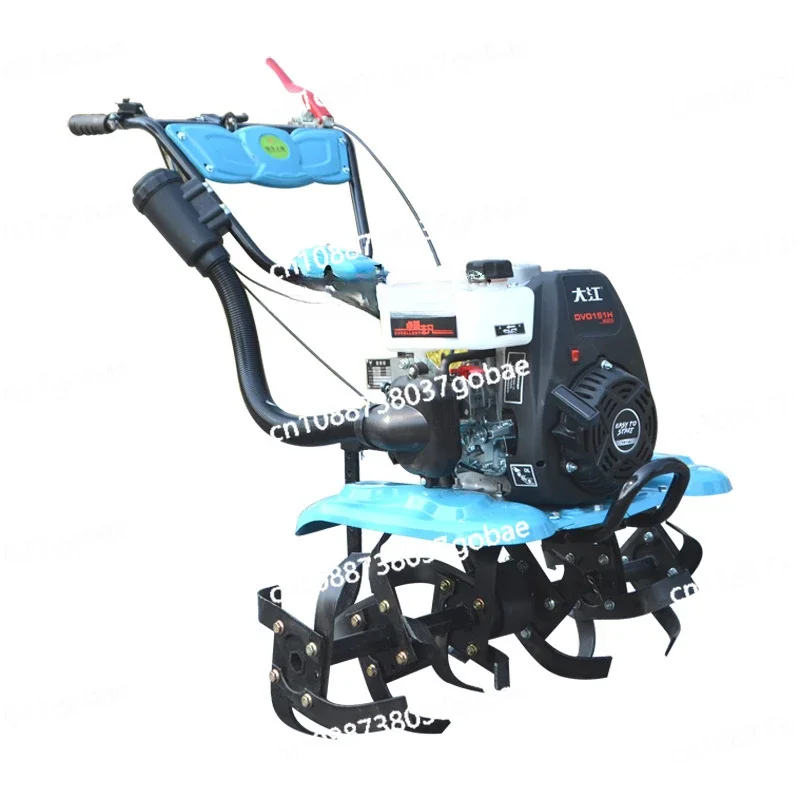 Gas Tiller Multi-Function Rotary Tiller Agricultural Hard Land Water and Drought Dual-Use Cultivation Machine