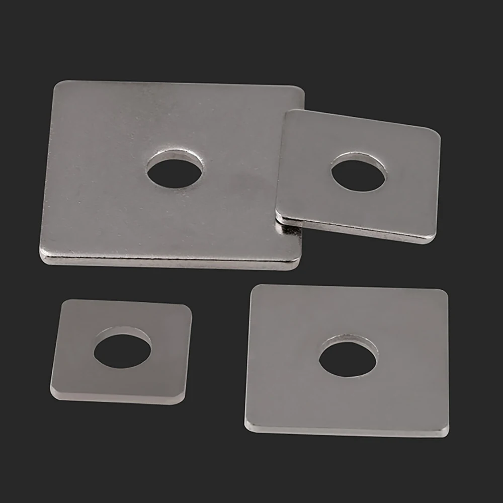 Square Washers Square Gasket Square Flat Pad Curtain Wall with Square Pad Square Washers Flat Gasket Pad 304 Stainless Steel GB