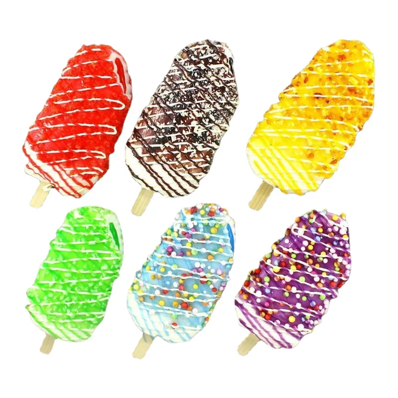 Simulation Take A Bite Popsicle Summer Fake Ice Cream Shop Photo Props Kids Teaching Prop Artificial Ice Cream Window Display