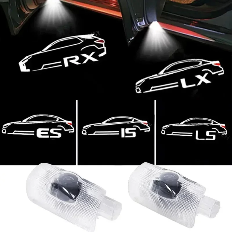 Светодиодные проекторы для дверей автомобиля с эффектом тени для Lexus LS LX GS ES350 IS200 RX450h GX470 LS46 IS250 RX350