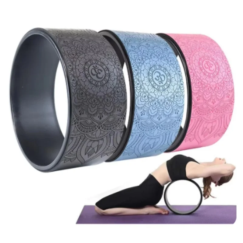 Yoga Wheel Open Back Stretch Pilates Ring Bodybuilding Accessories Home Fitness Equipment Yoga Tools for Beginners Back Roller