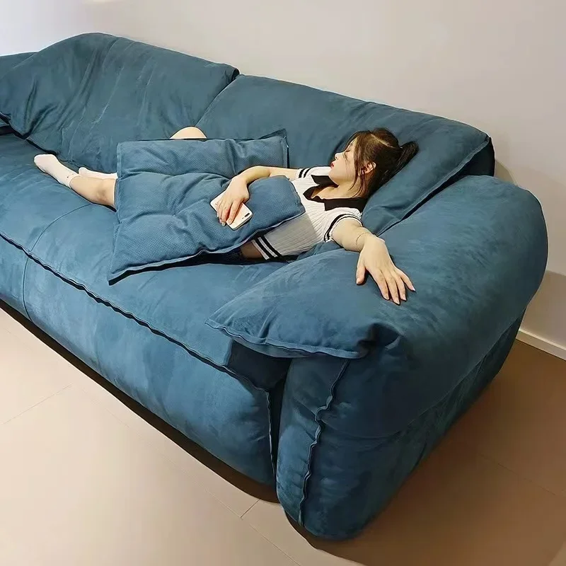 شقة HHSmall لغرفة المعيشة، أريكة قماش غير لامعة حديثة وبسيطة على الوجهين #1