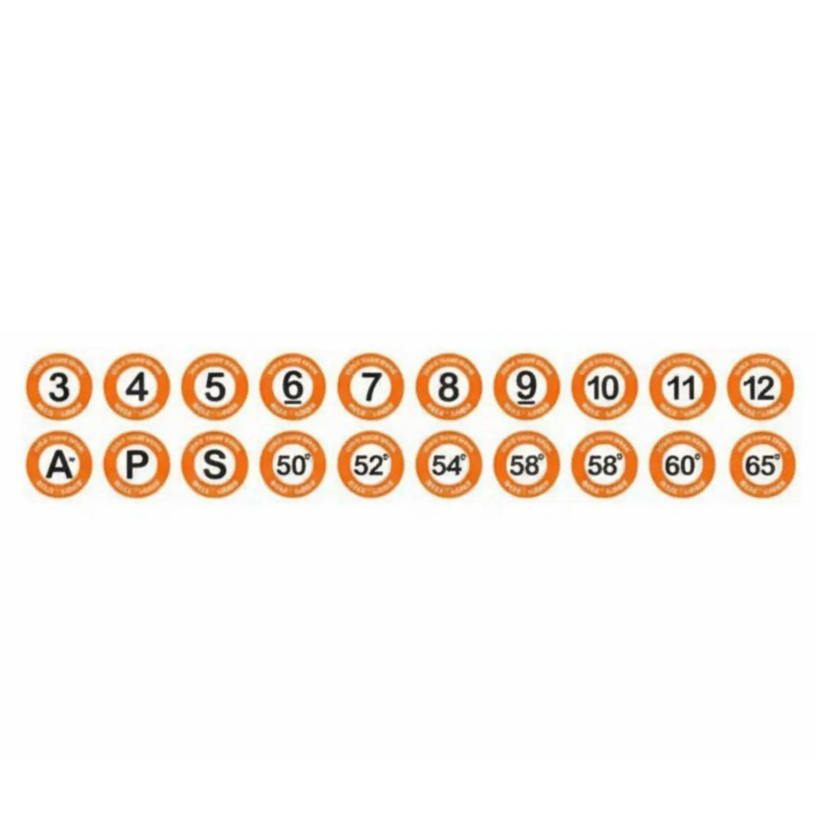 Easy Install Golf Club Mark Silicone Number Tag Golf Equipment Tools for Golf Bag Accessory Use