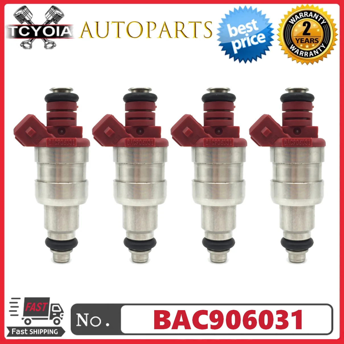

4Pcs/lot Car Fuel Injector Nozzle BAC906031 for VW Golf III 1H1 1.8L 1991-1997