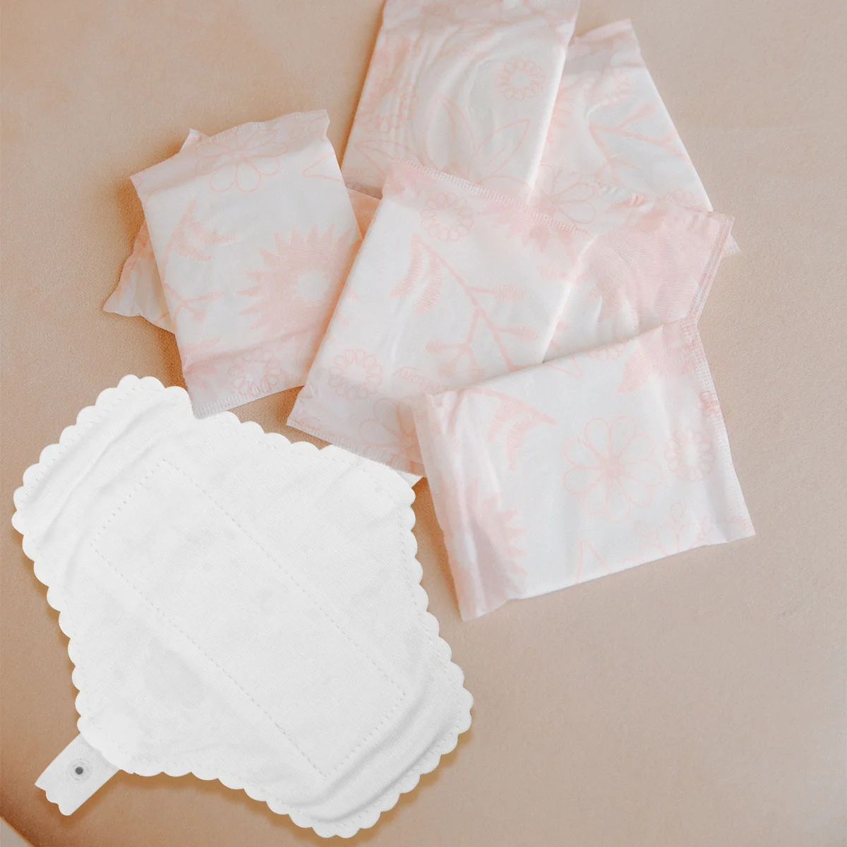 3 Pcs Menstrual Cloth Sanitary Napkin Panty Towel Liners Reusable Towels Cotton Washable Pads Miss Clothes