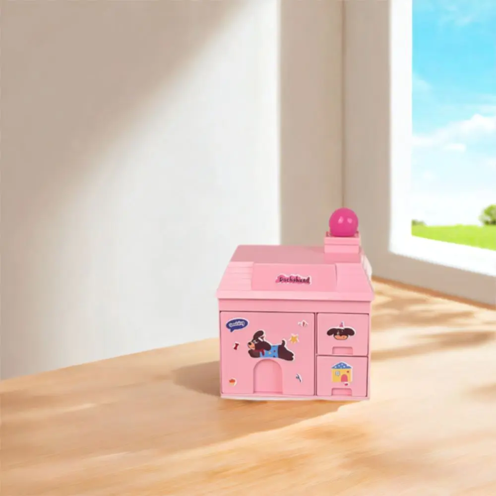 Creative Small House Pen Holder Detachable Desktop Storage Box Space Saving Stationery Storage Drawer