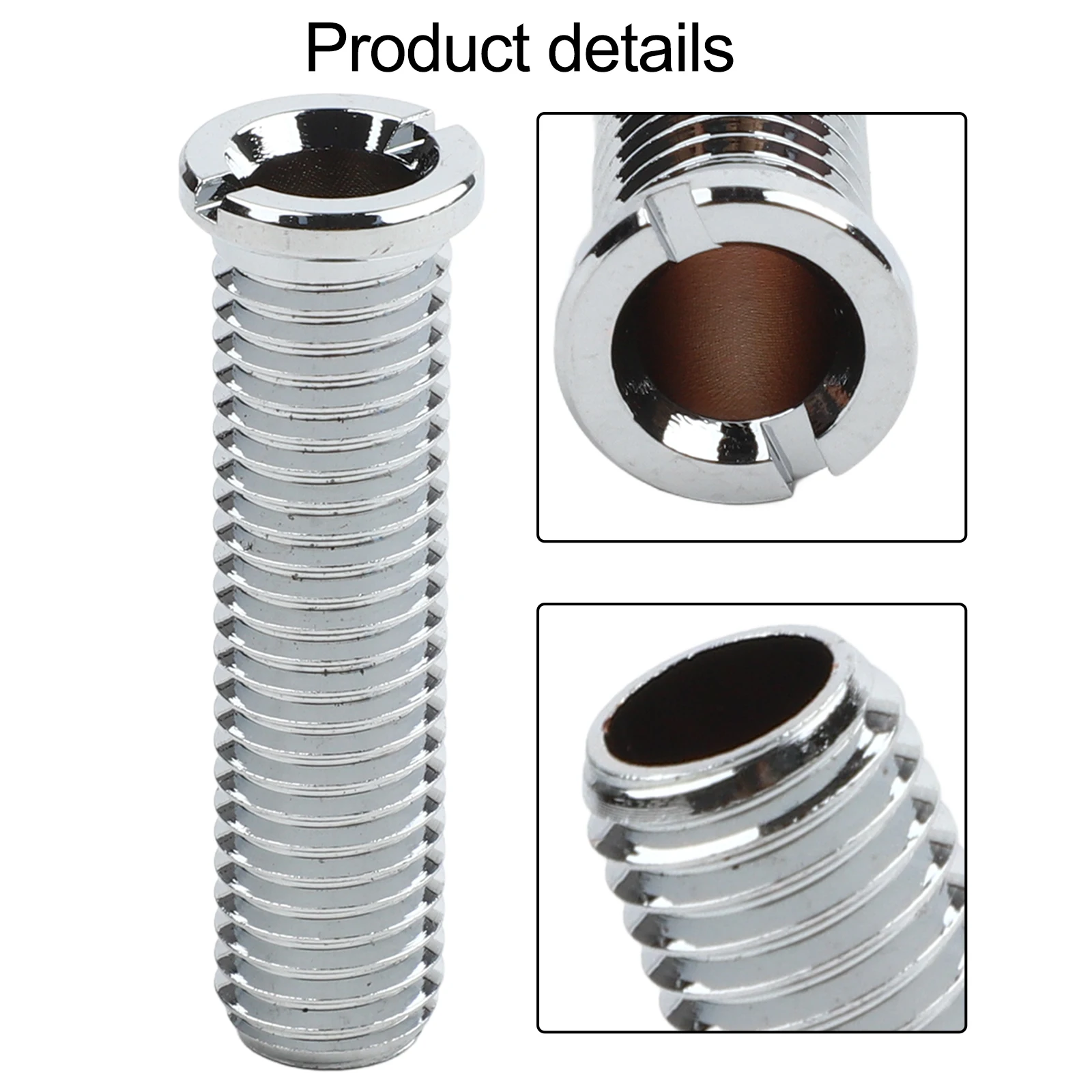 Kitchen Bath Sink Basket Strainer Threaded Screw Bolt Connector Brass 50mm Rust Resistant Replacement Component
