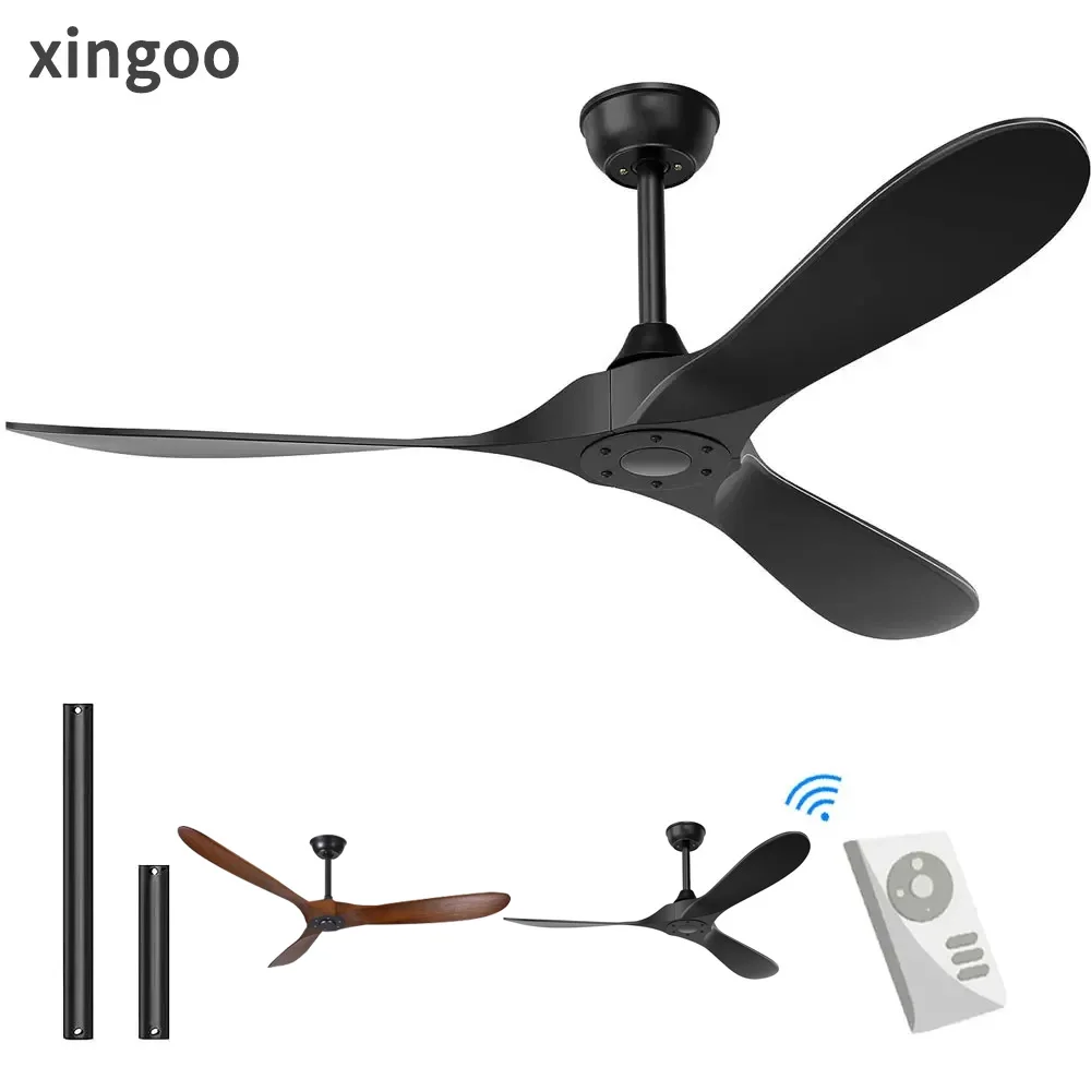 Ventilador de Techo Inteligente, Lámpara Colgante, Ventilador de Techo LED, Motor DC, Ventilador de Techo Empotrado Delgado de 3 Aspas para Sala de Estar/Dormitorio