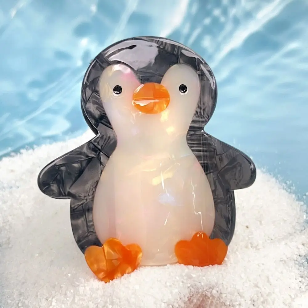 

Заколка для волос из ацетата с изображением морского льва, геометрическая милая заколка в виде океанского животного, акулы, новинка, зажим для хвоста, креативный коготь для волос на каждый день