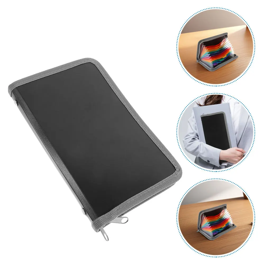 

2 шт. A6 мини-гармошка-органайзер для файлов на молнии, купон, небольшая портативная многослойная расширяемая папка для хранения документов