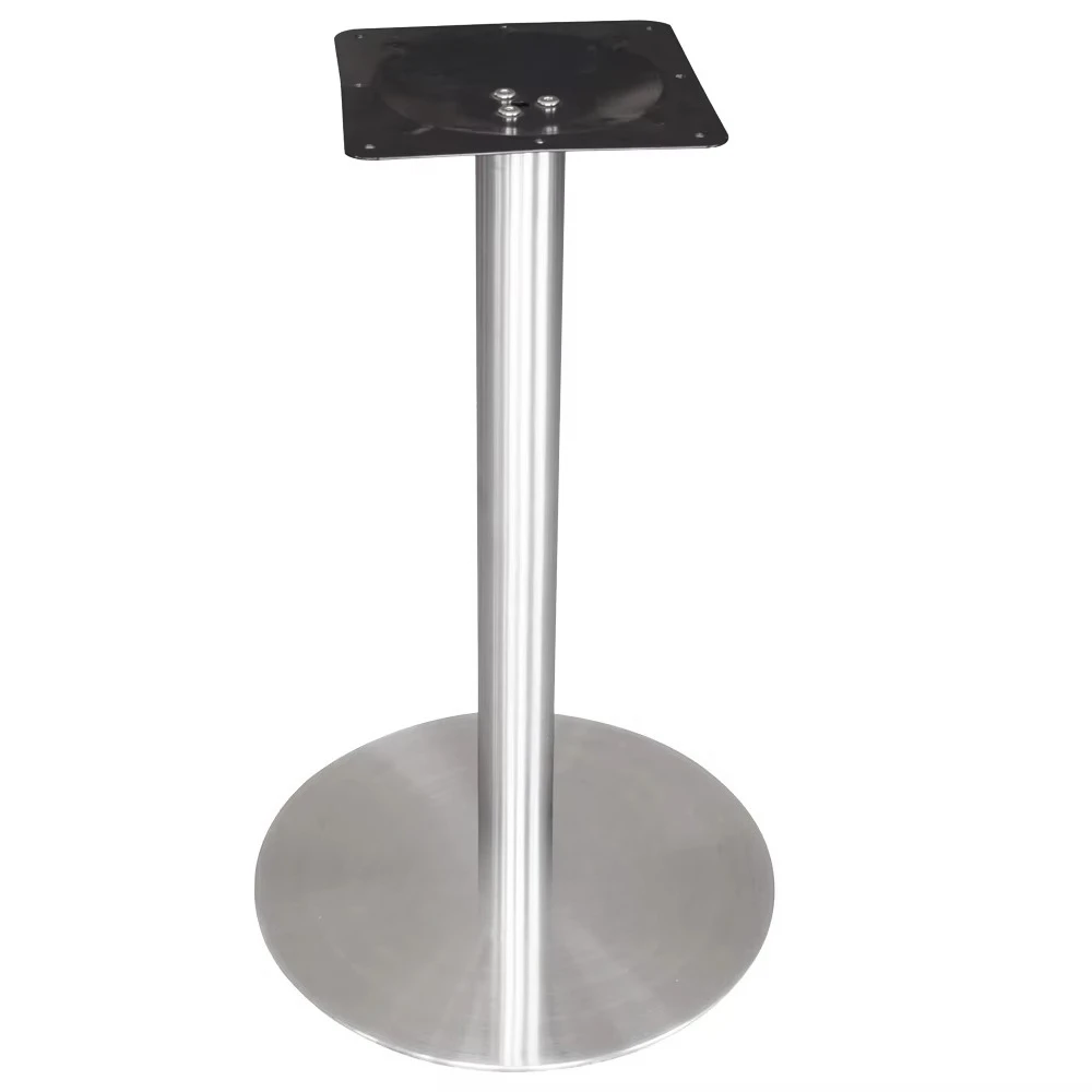 High quality round 450mm brushed stainless steel dining table base dining furniture legs