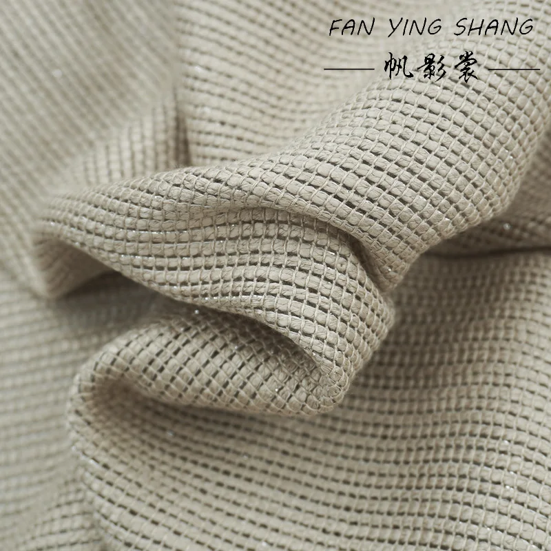 

2026 Fashion Gray Soft Bright Rayon Linen Tweed Fabric For Coat Telas Costura Tissus ткань Sewing Tecido Cloth Diy