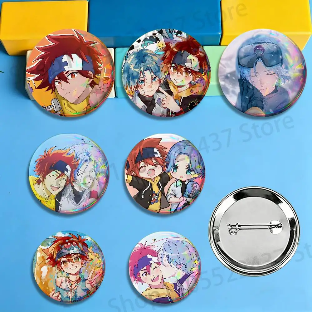 

Anime SK8 The I-Infinity Round Pins Cartoon Brooches Stylish Ornament Badge for Backpack Accessorys Gifts
