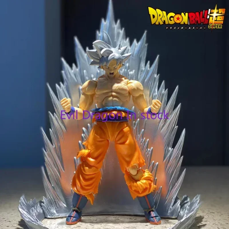 Dragon Ball Z SHF Ultra Instinct Son Goku In Stock Black Hole Toys Acme Power Anime Action Figures Models Collection