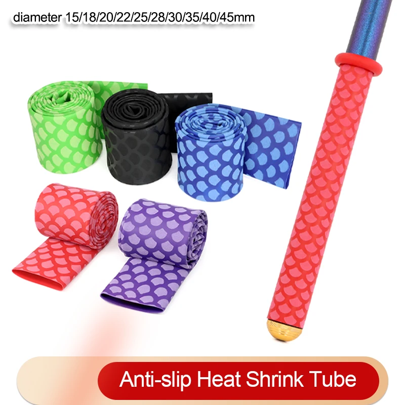 1pcs Anti-Slip Heat Shrink Tube 15mm ~ 45mm Handle Grip Repair Tool Protective Tubing Non Slip Insulation Sleeve for Fishing Rod