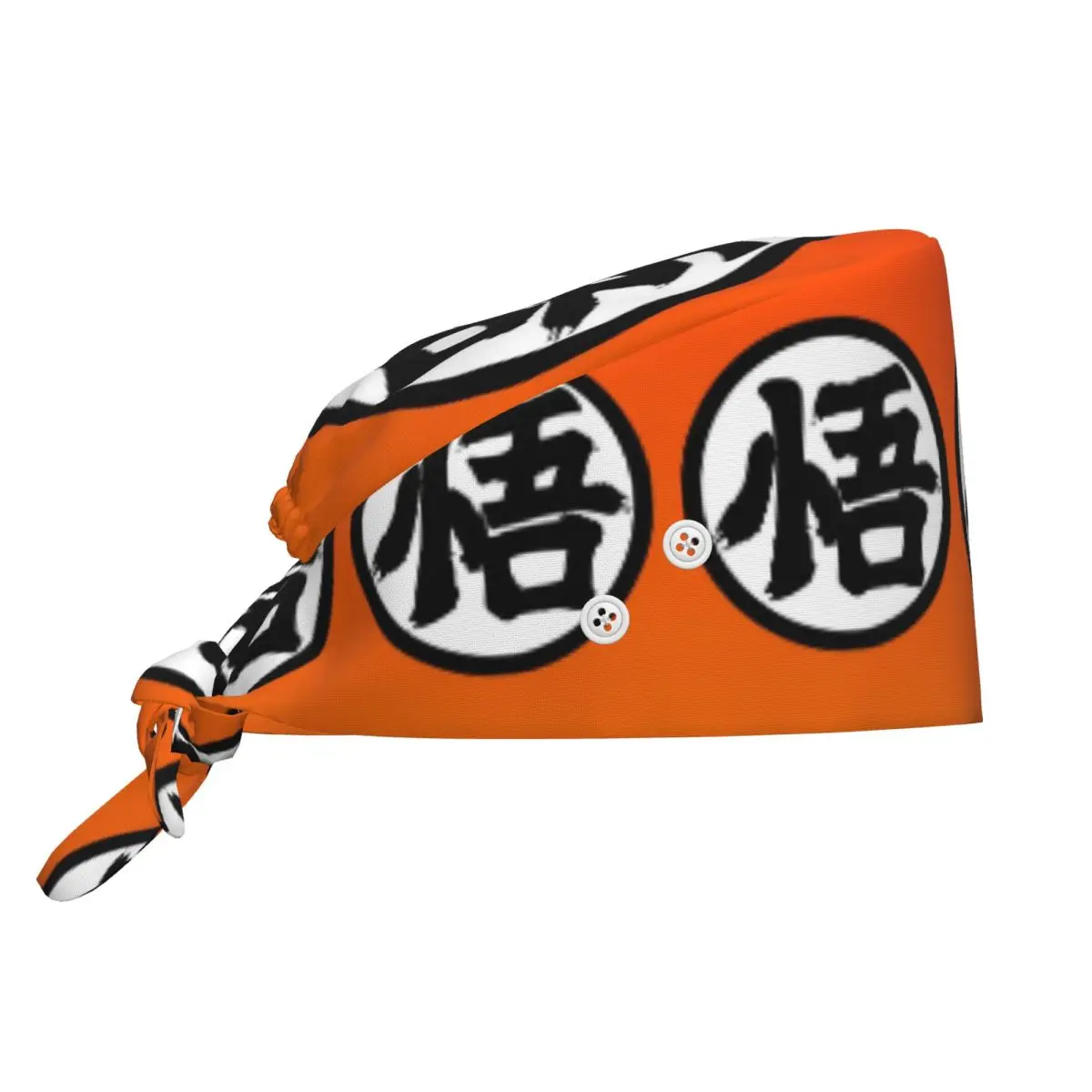 Gorro Quirúrgico Personalizado de Anime Goku con Botones, Unisex, Lindo Diseño de Dibujos Animados, para Chef, Gorro de Trabajo con Botones