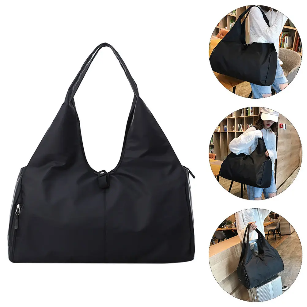 

1Pcs Sports Travel Bag Lightweight Large Capacity Foldable Waterproof Oxford Cloth Handbag Shoulder Messenger Portable Gym Bag