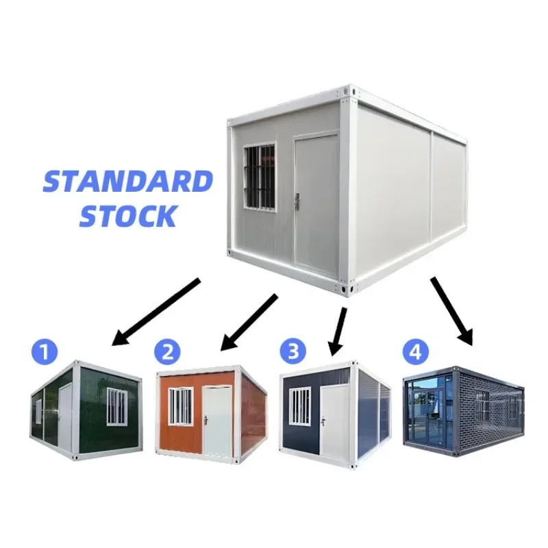 40Ft Customizable Modular Container Living House Office Prefabricated Mobile Steel Frame Custom Glass Wall Container House