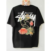 2026 Summer High-quality Men's Summer New Thick Pure Cotton T-shirt with Printed Design, Stylish Breathable, and Sweat-absorbing