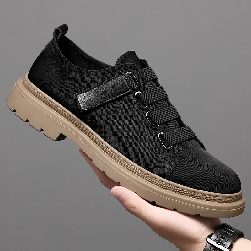 

Casual Men's Canvas Shoes for Spring and Summer Comfortable Driving Shoes for Men Breathable Sports Men's Shoes Sneakers