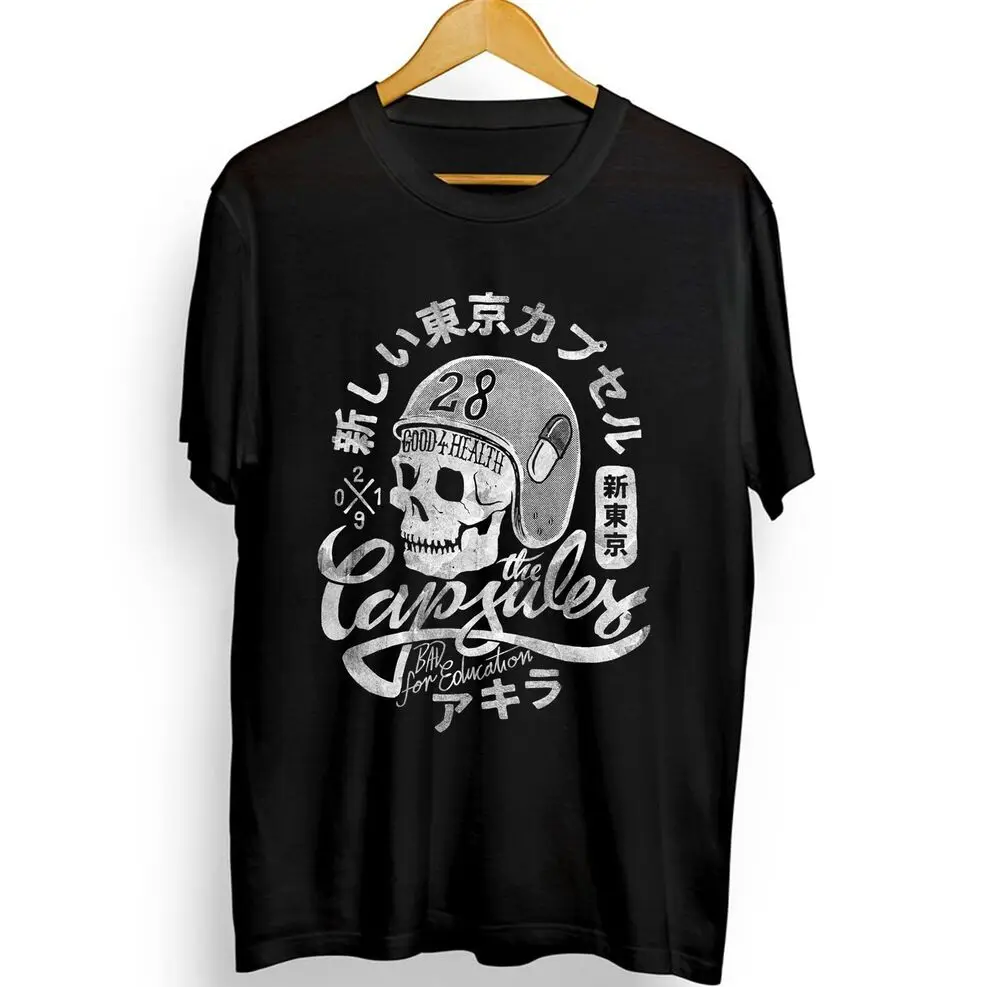 

skull motorcycle akira new t-shirt,neo tokyo,japan,kanji,manga,anime,otaku