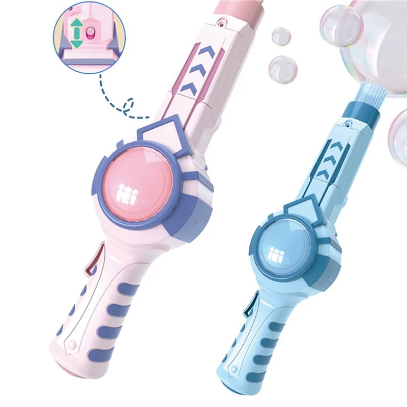 

A19Q-Elastic Smog Bubble Machine Smoke Magic Bubble Machine Electric Automatic Bubble Blower Birthday Gift For Kids