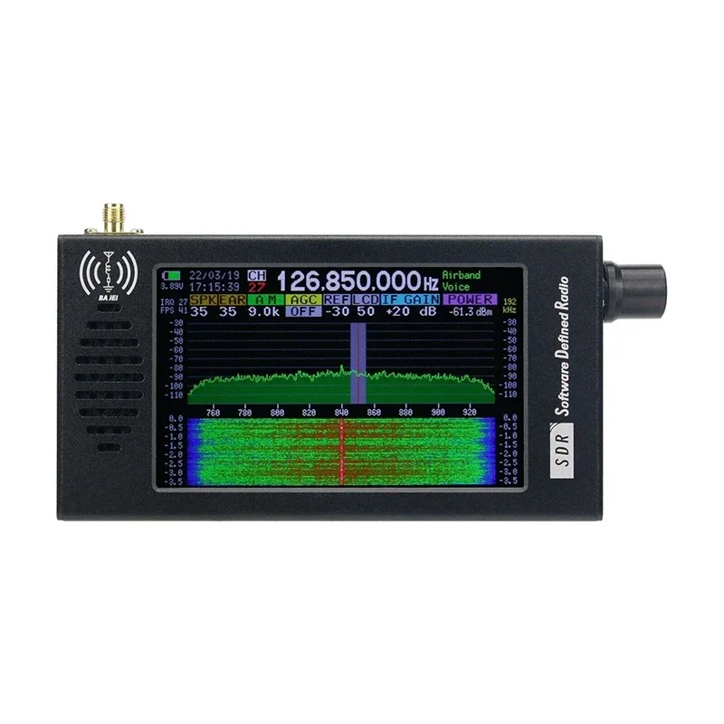 SDR-101 SDR Radio DSP Digital demodulacji ze stopu Aluminium Radio cyfrowe odbiornik radiowy CW/AM/SSB/FM/WFM