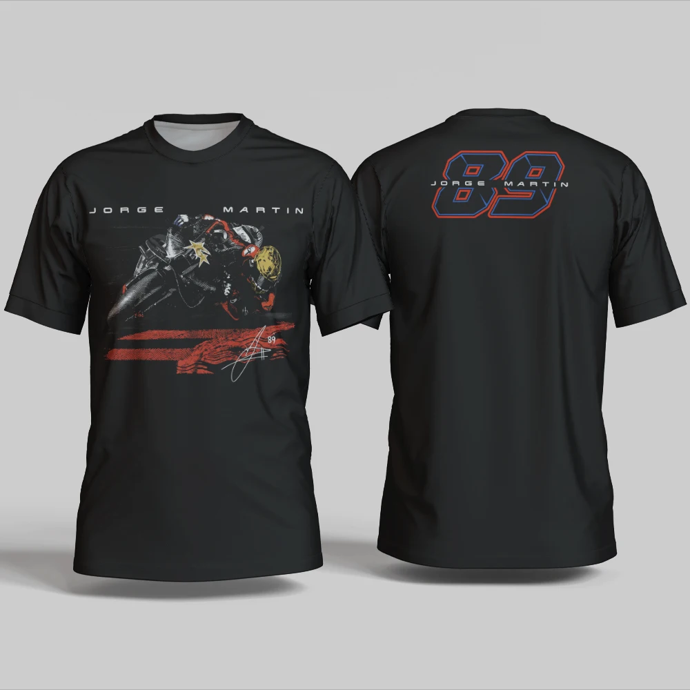 2026 New Men's Jorge Martin 89 T-Shirt 3D Printed Outdoor Sports Quick Drying Short Sleeve Tee Daily Casual Plus Size T-Shirt