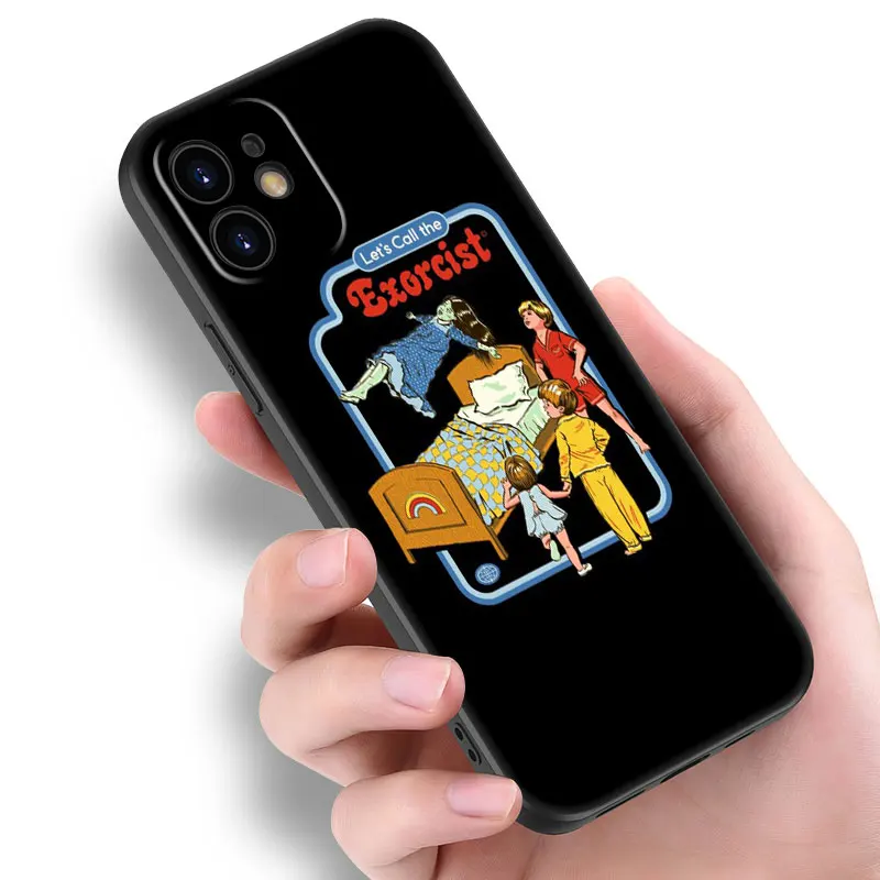 Let's Summon Demons Graphic Black Phone Case For Apple iPhone 15 14 13 12 Mini 11 Pro MAX XR X XS 7 8 Plus SE 2020 2022 Cover image 2
